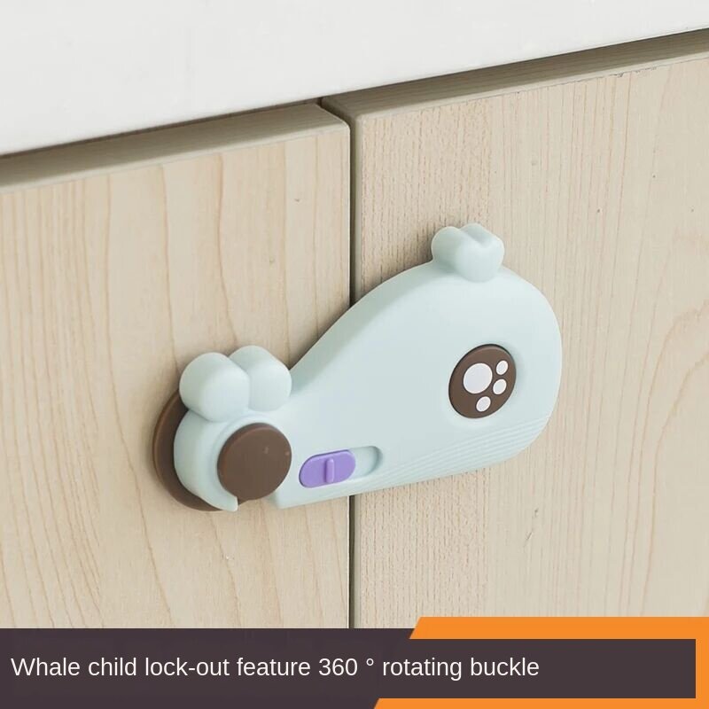 2pcs Child Safety Cabinet Lock Baby Proof Security Protector Drawer Door Cabinet Lock Plastic Protection Kids Safety Door Lock