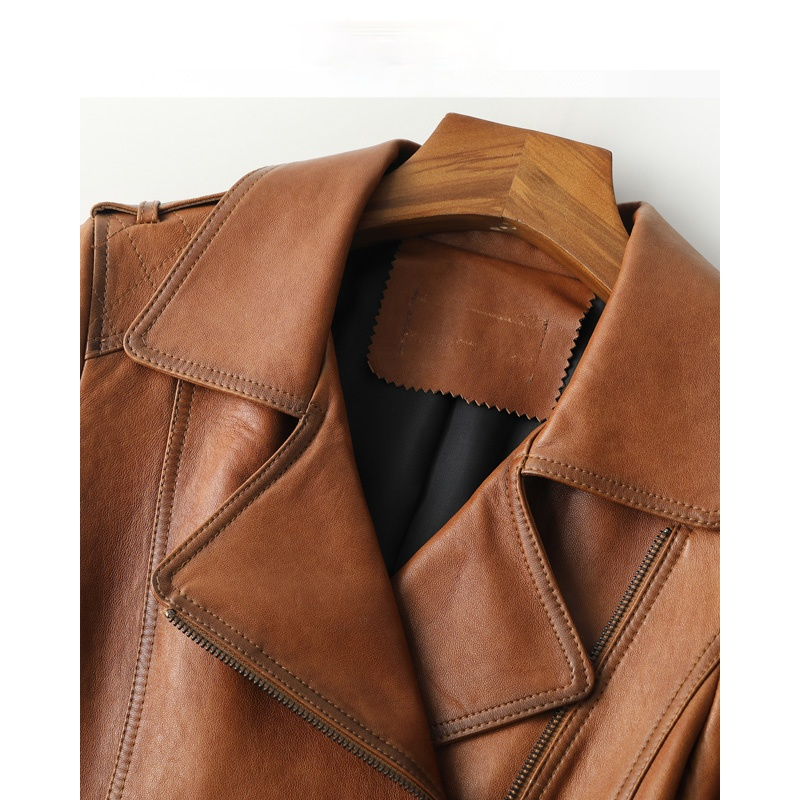 Ayunsue-女性のための本物のシープスキンジャケット,天然皮革コート,シンプルな韓国スタイル,秋のショートコート,スクエアq08