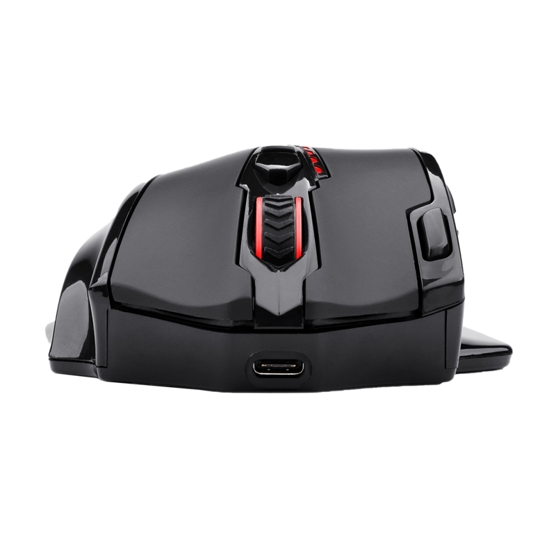 Mouse Gaming untuk M913 Impact Elite tanpa kabel dengan 16 tombol yang dapat diprogram, 16000 DPI, baterai 80 Hr, dan Sensor optik Pro