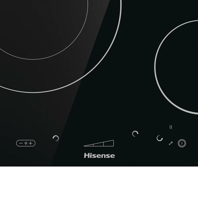 Индукционная плита Hisense I6341C, Стеклокерамическая кухонная 7200 Вт, SliderTouch, 59,5 × 5,8 × 52 см, 3 горелки, замок безопасности