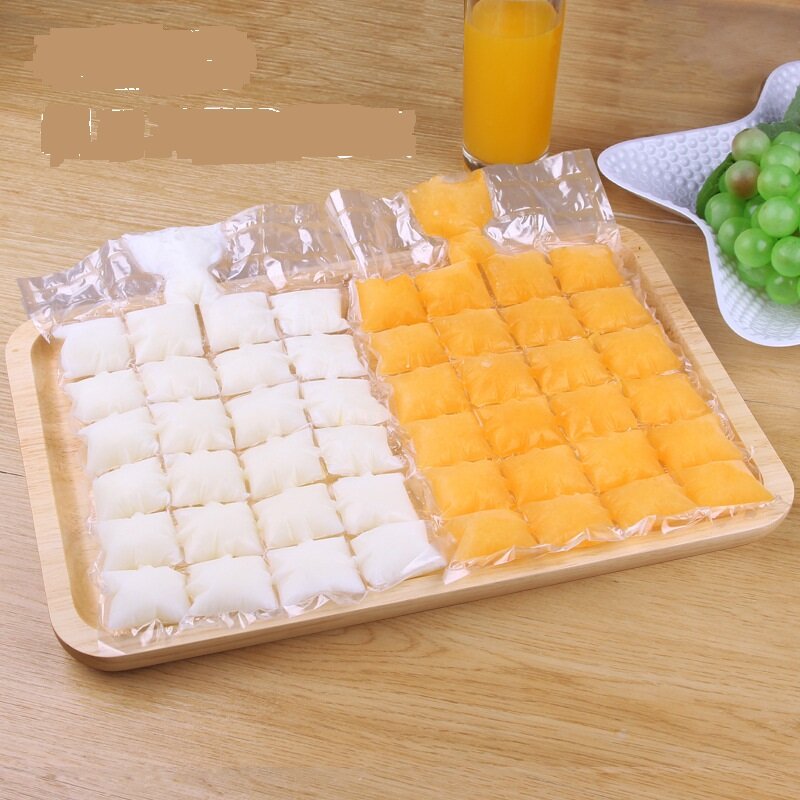 10 Pcs Ice Cube Mold Self-Seal Ice Cube Bags Transparent Disposable Faster Freezing Maker Ice-making Bag Kitchen Gadgets