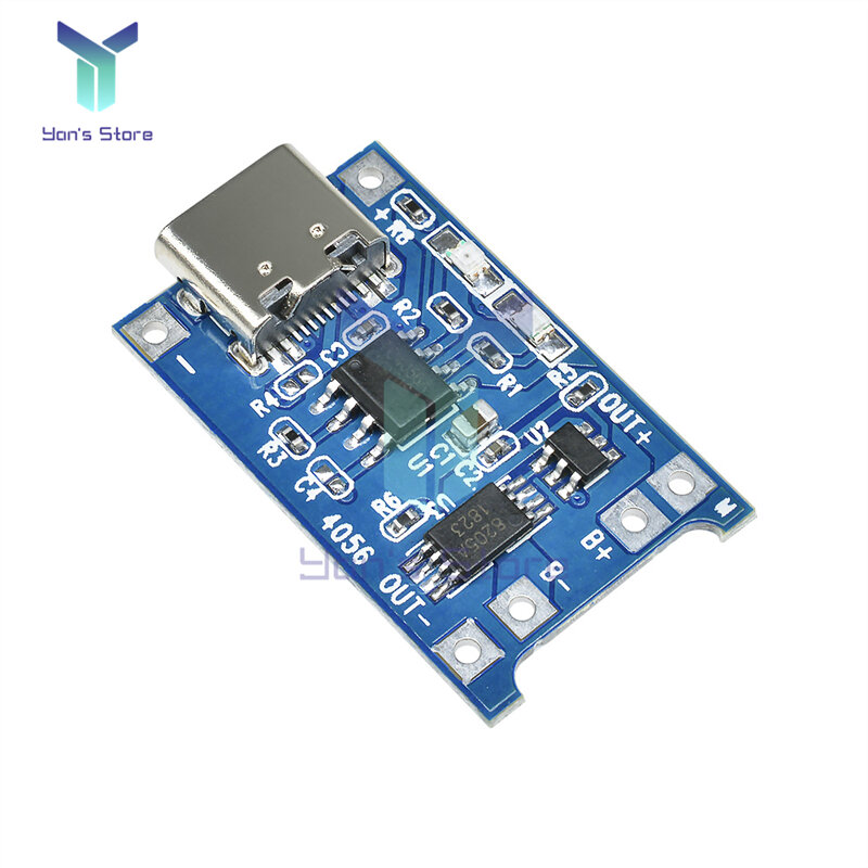 TC4056A 5V 1A Lithium Li-Ion Batterij Acculader Module Micro Usb Type-C Bescherming Boord Voeding 18650 opladen Board