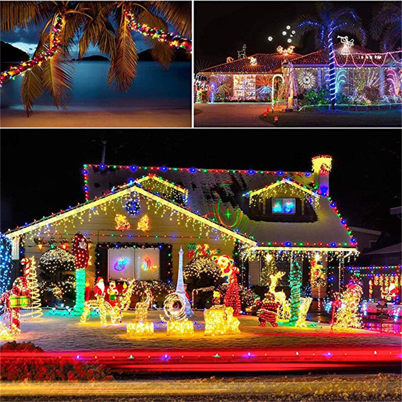 5/10M filo di rame fata luci scatola batteria ghirlanda LED decorazione della casa di nozze fata per decorazioni natalizie per feste luci di stringa