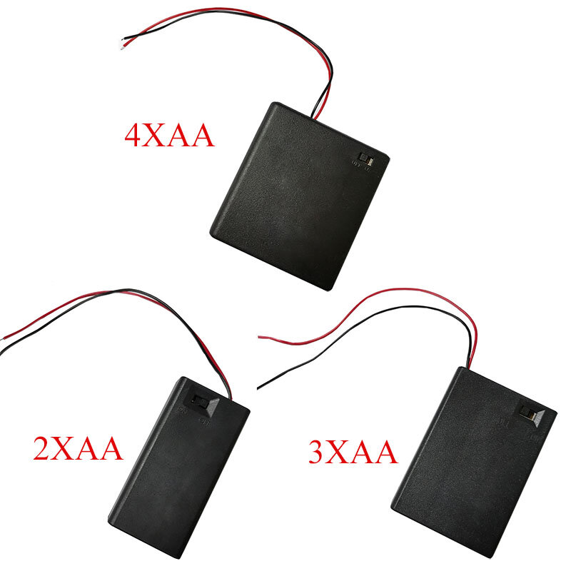 1Pcs 1 2 3 4 X Aa Batterij Houder Storage Case Box Met Schakelaar & Cover Voor Aa Batterijen standaard Container