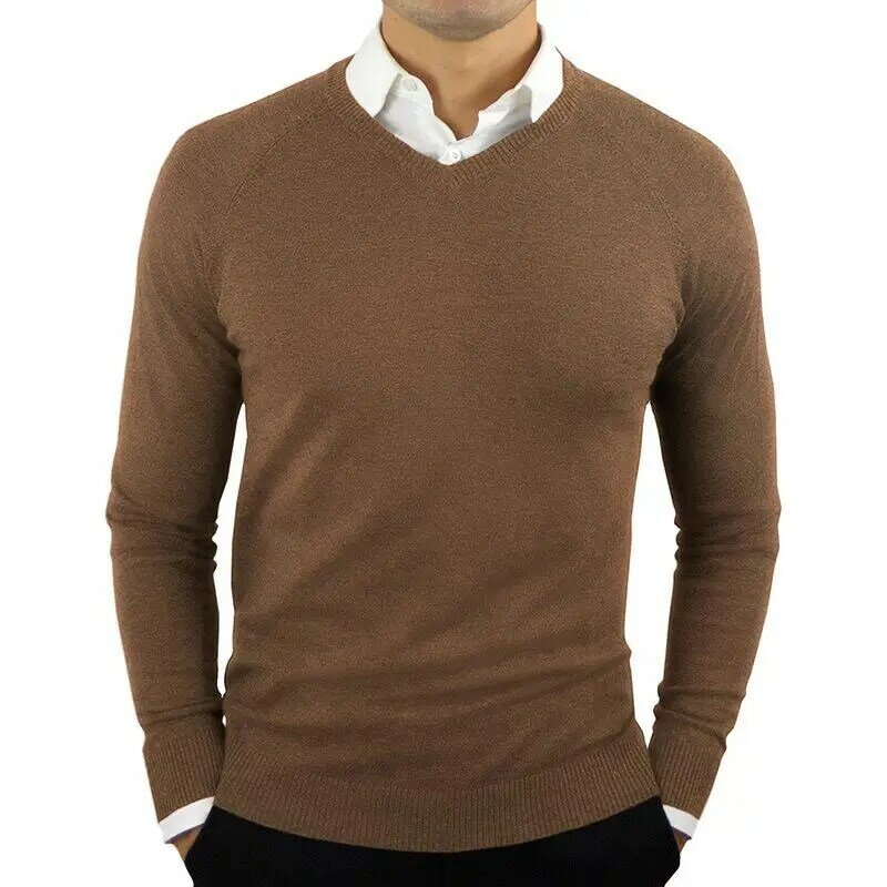 メンズウールニットセーター,Vネックセーター,高品質のブランド,カジュアルな秋冬服,サイズ2XL,2022