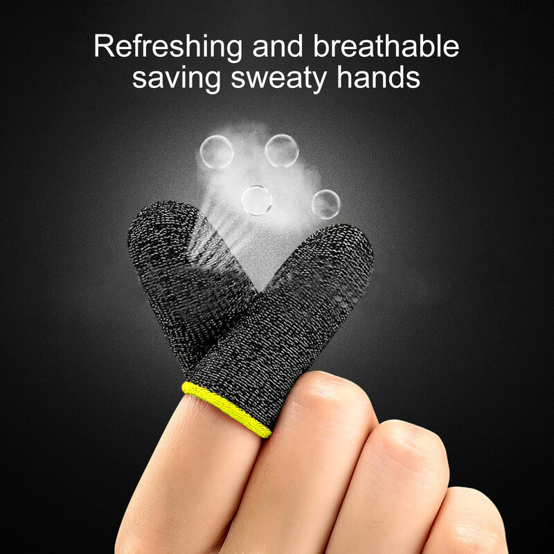 Dedo capa de controle de jogo para pubg à prova de suor não-risco sensível ao toque screenfinger luvas de manga de polegar respirável