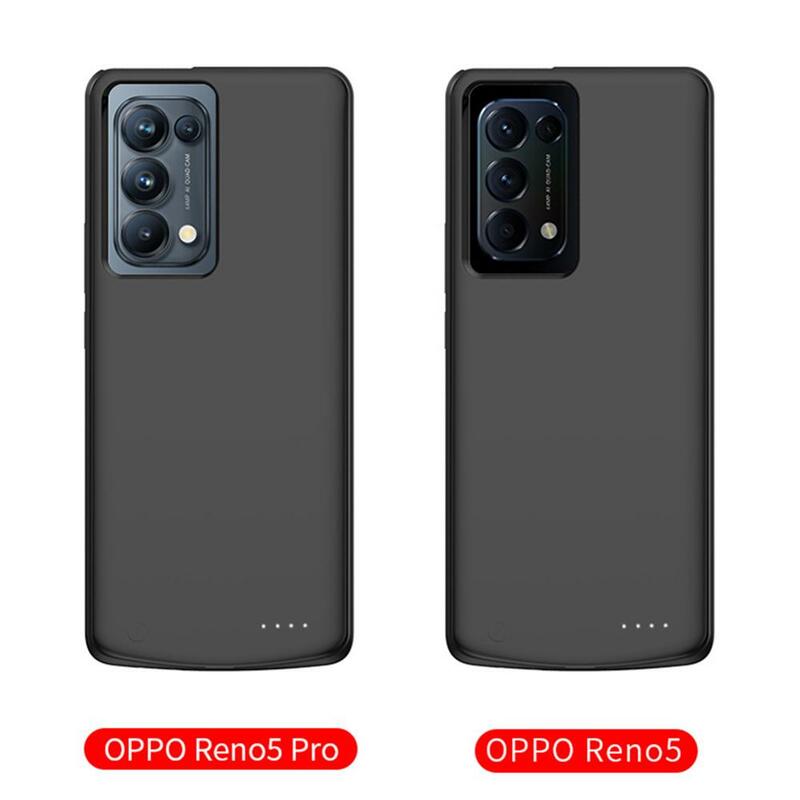6800 Mah per Oppo Reno 5 custodia per batteria Reno5 Pro Power Bank Smart per Oppo Reno 5 Pro custodia per caricabatterie