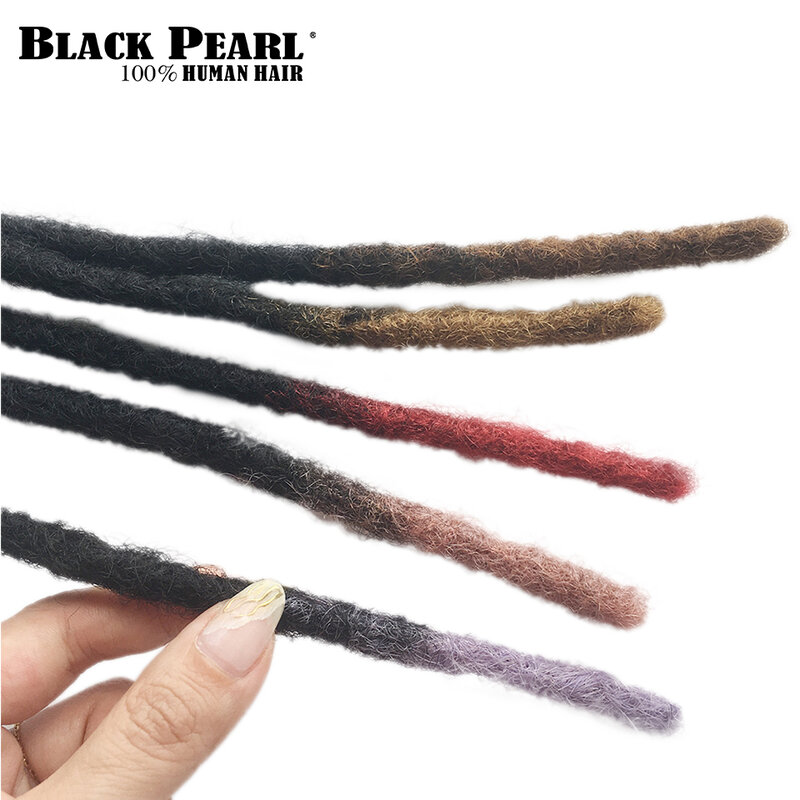 Black Pearl-Afro Kinky extensões de cabelo, 100% cabelo humano, Dreadlocks massa, torção tranças, apertado, 20 fios, 60 fios por lote