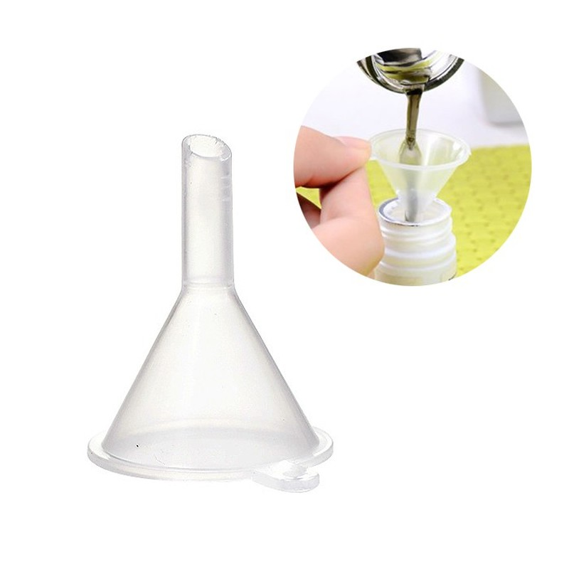 20pcs Plastic Cone Funnel Liquid Filling Mini Funnel for Essential Oil Perfume Bottle School Experimental Lab Tools