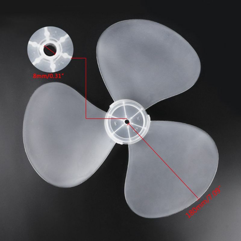 Große Wind Kunststoff Fan Klinge 3 Blätter Für Midea Und Andere 16 zoll 400mm Fans 19QE