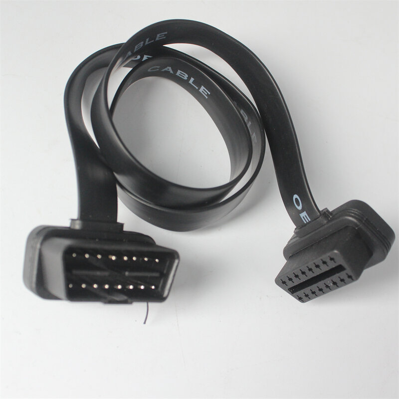 Kluski samochodowe przedłużacz OBD2 OBDII 16Pin ELM327 męski na przedłużacz kabla OBD 2 Auto kabel diagnostyczny samochodu Adapter złącza
