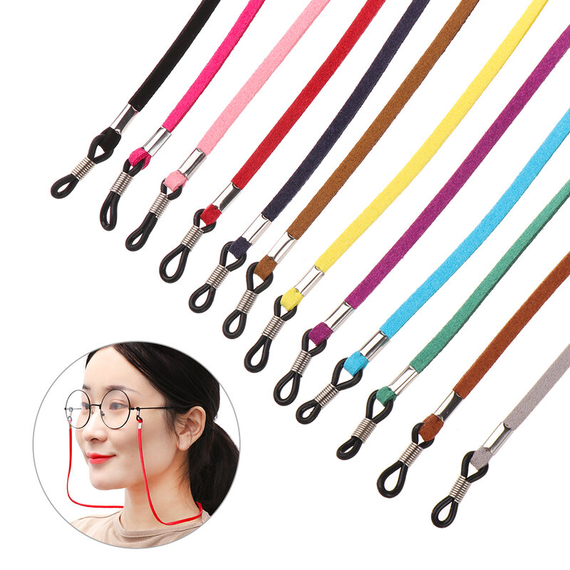 1PC cinturini per occhiali in Silicone occhiali occhiali da sole catena sport cinturino supporto per cavo corde elastiche antiscivolo ad alta elasticità 12 colori
