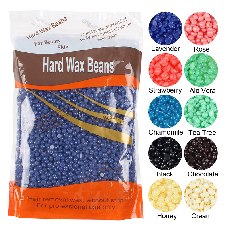 300g Hard Wax Beans Waxing Pellet Beads Bikini Depilatory No Strip Wax Warmer Heater Machine Body Face Legs Armpit Hair Removal