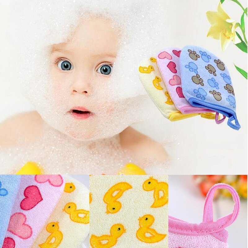 Cepillos de baño de varios estilos, accesorios de toalla suave y cómoda para ducha, frotar al bebé, esponja de lavado corporal de algodón