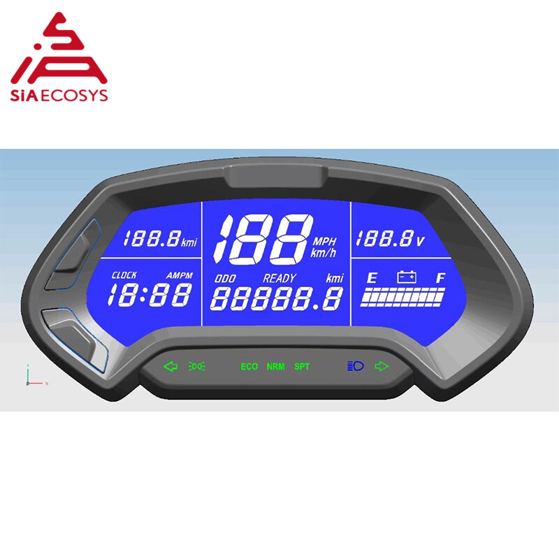 US Warehouse Speedometer Ct-22 48V-144V   Universal Digital Programmable Electric Speedometer Motorcycle