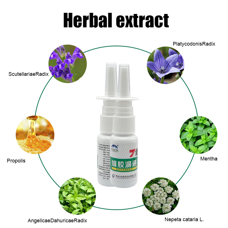 Spray Nasal à base de plantes naturelles pour soulager la rhinite et la constipation, produit de soins de santé, 7 secondes, 5 à 10 pièces