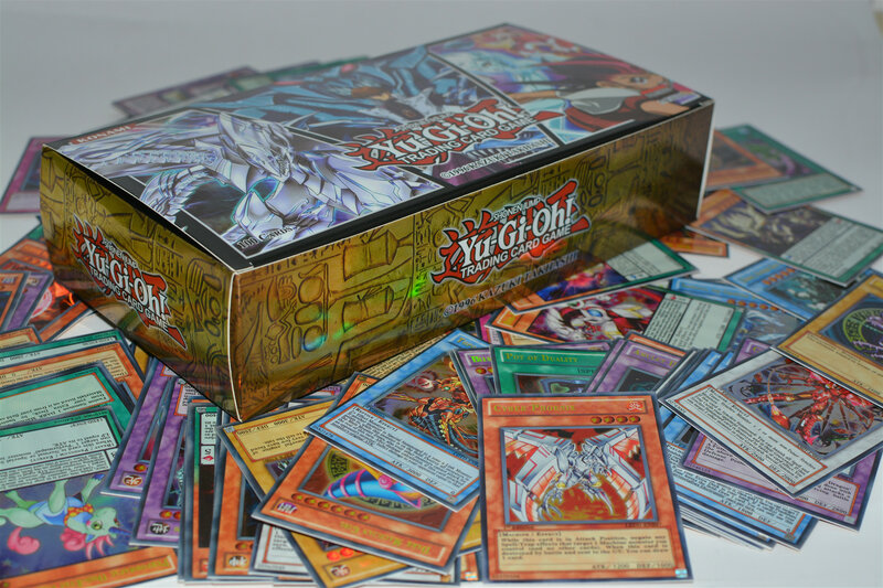 Yugioh, caja de 100 piezas, tarjeta holográfica, yu gi oh, juego de tarjeta de colección de anime, juguetes para niños y chicos