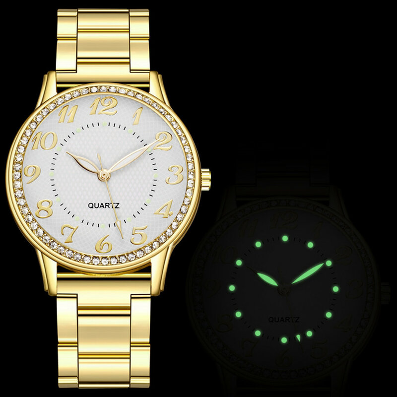 ร้อนขายผู้หญิงนาฬิกา Часы Женские นาฬิกาข้อมือนาฬิกาควอตซ์หรูหรานาฬิกาควอตซ์สแตนเลสสตีลCasual ...