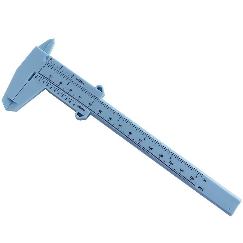 0-80 мм 0-150 мм пластиковый нониусный штангенциркуль с двойным лезвием, студенческий мини-инструмент, линейка штангенциркуль 0-100 мм
