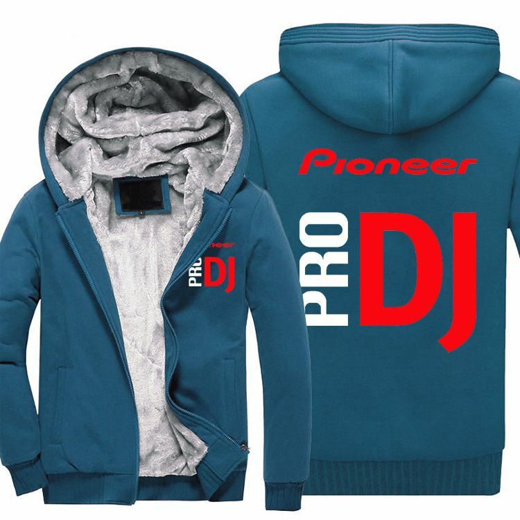 DJ Pioneer PRO Jacket Men streetwear Hoodie Long Sleeve Thick Warm Wool Jacket Men Jackets Winter Coat