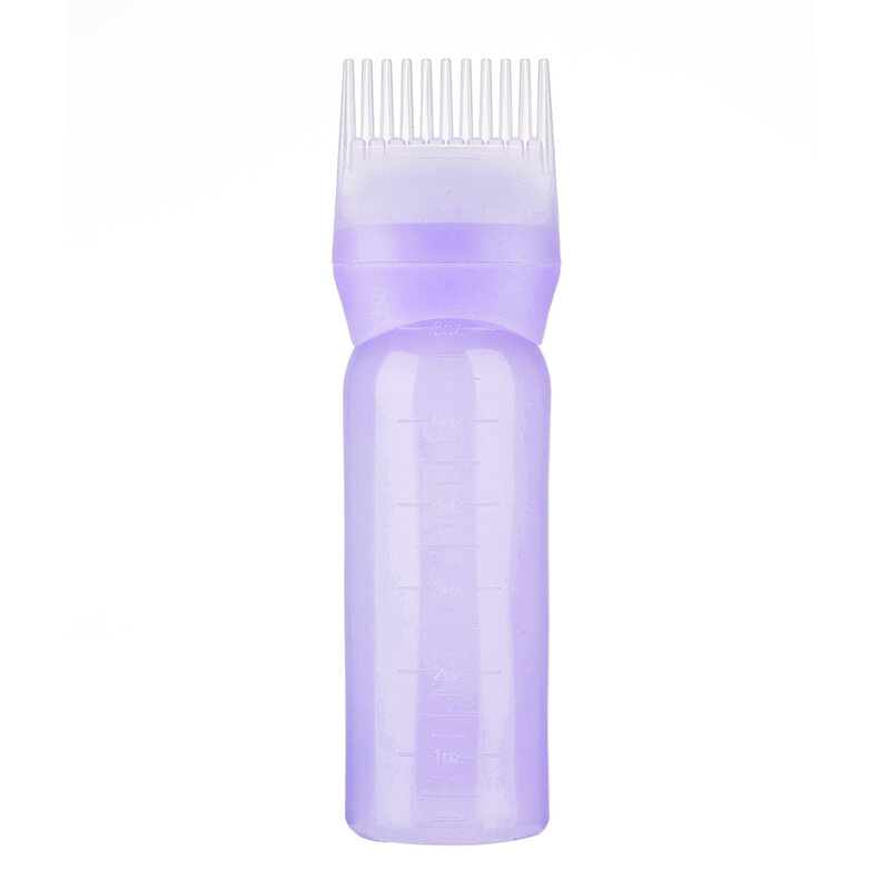 120Ml Multicolor Plastic Haarverf Hervulbare Fles Applicator Kam Doseren Salon Haarkleuring Kappers Styling Tool
