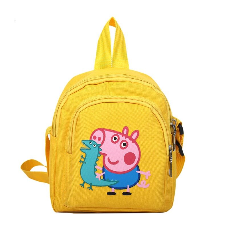 2019 New Genuine Peppa Pig George pig backpack Girls Wallet Phone Bag Backpack Wallet Phone Bag Toys Children's  Christmas gift