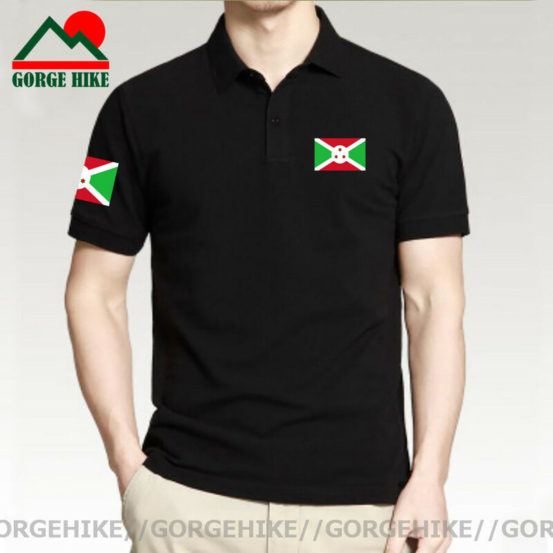 Army Burundi Burundian East Africa BDI BI Short sleeve Polo shirtscotton casual Breathable Slim Fit High Quality Business shirts