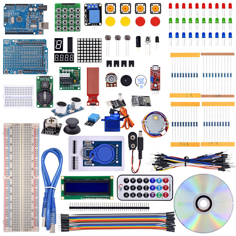 The Most Complete Rfid Starter Kit for Arduino R3 Upgraded Version Learning Suite With Tutorial and Gift ESP8266 Wifi module