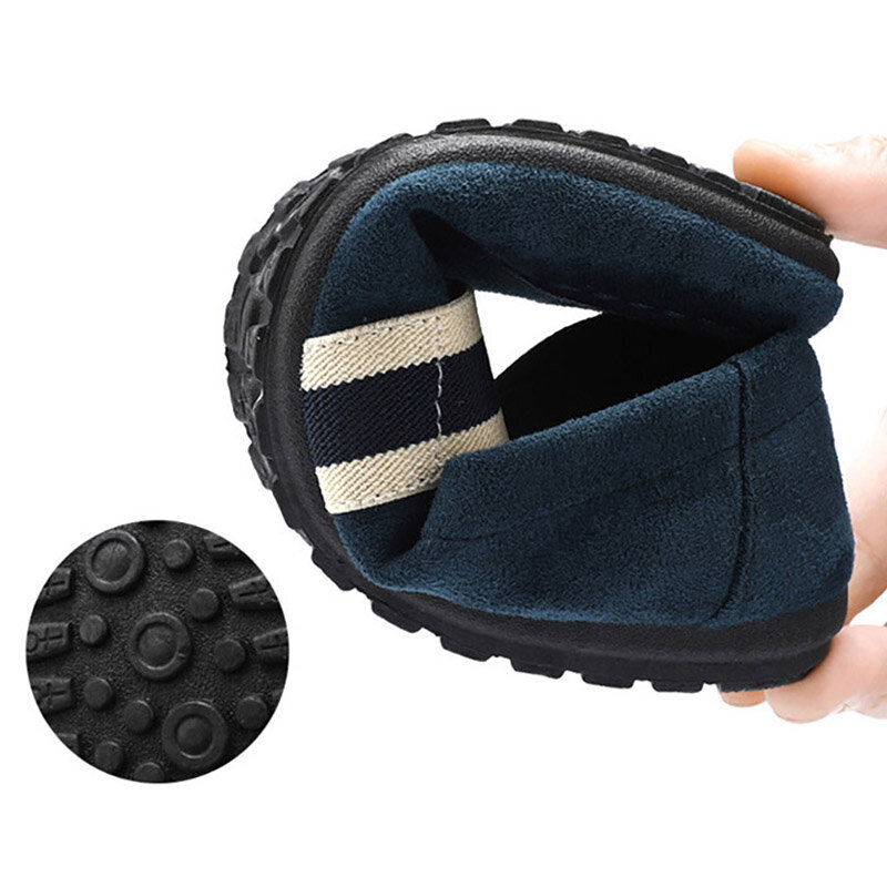 Mocasines de conducción para hombre, calzado informal suave y cómodo, sin cordones, color negro y azul