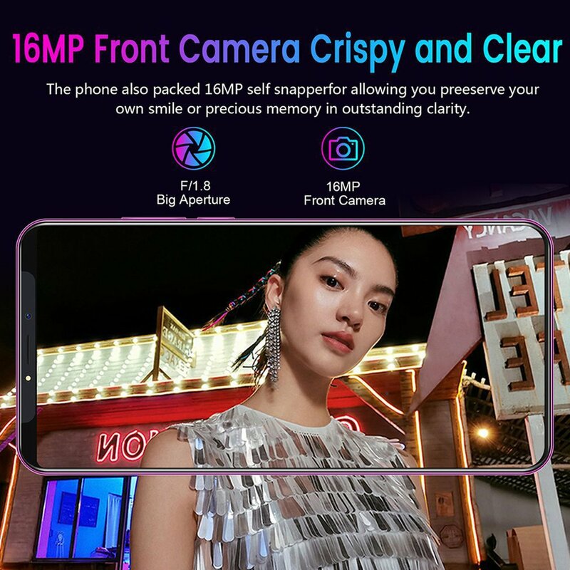 6.1" Smartphone for Mate33 Pro Big Screen Android Phone Hd Display Hd Camera Twilight Streamline Shape Mobile Phone