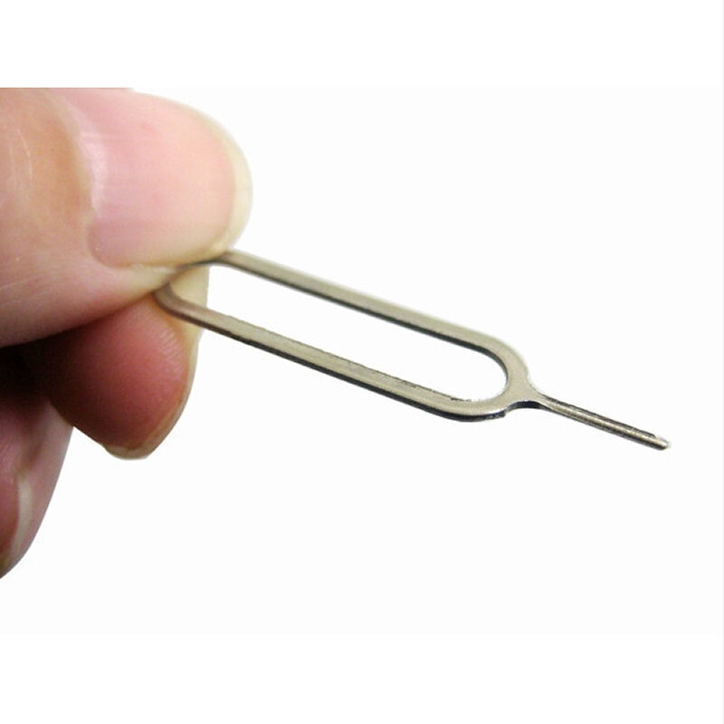 10pcs/lot Metal Sim Card Tray Removal Eject Pin Key Tool Needle For Iphone iPad samsung Huawei