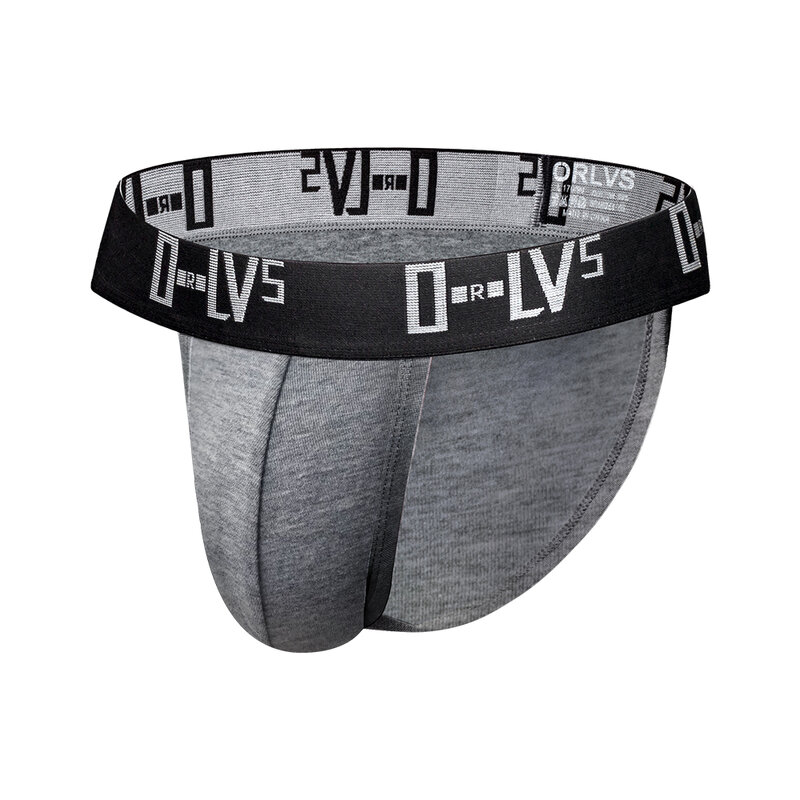ORLVS-ropa interior Sexy Gay para hombre, suspensorio, bragas de algodón, bikini