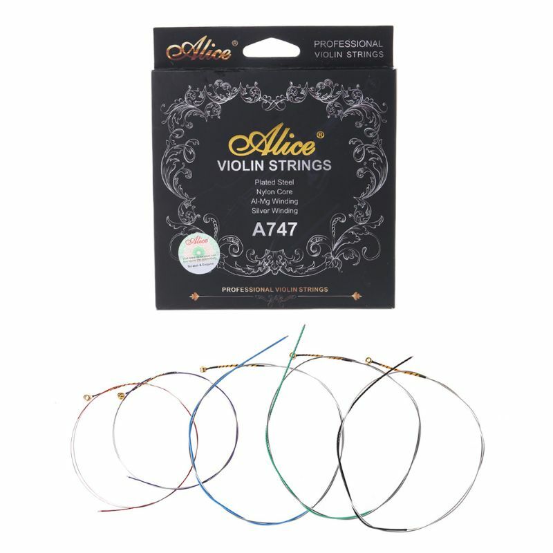 Alice A747 Violin String Nickel-plated High-carbon Steel Nylon Core Silver Wound
