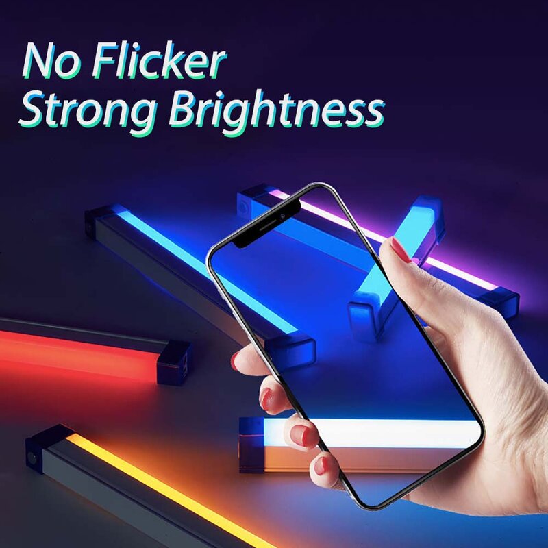 Led  Fill Light Photography Light Handheld Stick Lights USB Rechargeable RGB Stmosphere Light Portable Stick Speedlight