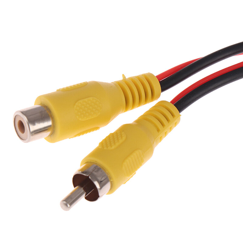 Cable de extensión de vídeo para cámara de visión trasera de coche, Cable RCA macho y hembra para cámaras de automóvil, Monitor de aparcamiento