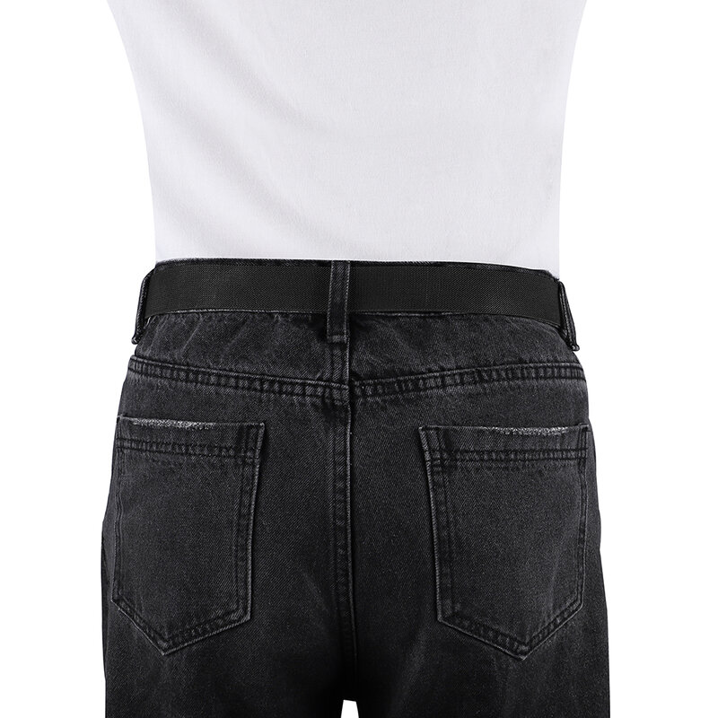 Cinto invisível elástico tecido traceless cinto unisex moda jean belt dropshipping