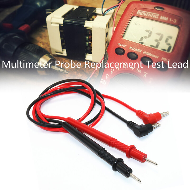 Junejour Multimeter Probe Universal Probe Test Pin for Digital Meter Needle Tip Multi Meter Tester Lead Probe Wire Pen Cable