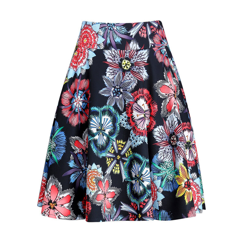 Mini Jupe plissée à taille haute pour Femme, Vintage, imprimé Floral coréen, Harajuku, printemps-automne, 2022