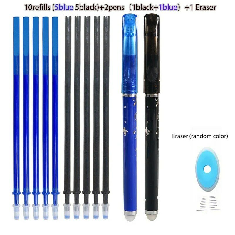Ручки, стираемая гелевая ручка, стержни 0,5 мм, моющаяся ручка, школьные и офисные канцелярские принадлежности