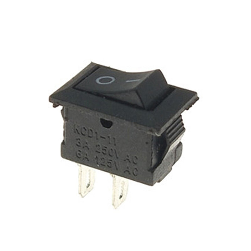 Mini interrupteur à bascule 10x15mm, bouton marche/arrêt à 2 broches pour bateau, voiture et camion, 1 pièce/lot