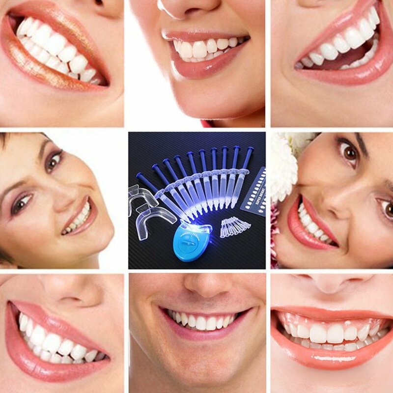 Sistema de blanqueamiento Dental con peróxido al 44%, Kit de Gel bucal, blanqueador Dental, 10 unidades por Set
