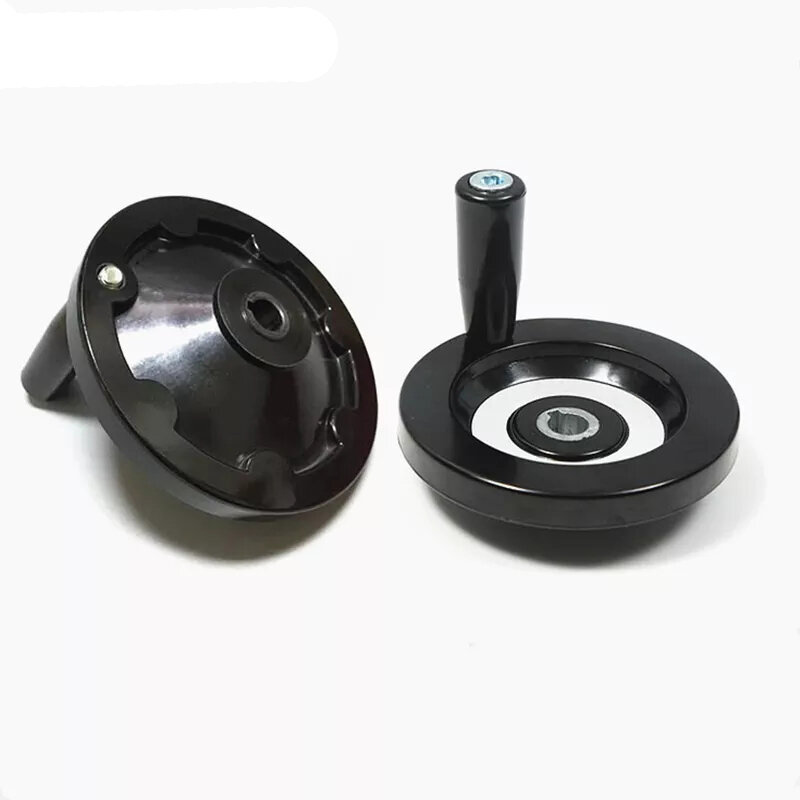 Torno de rueda de mano con mango giratorio, rueda de mano de ondulación trasera, 63mm, 80mm, 125mm, 160mm, 200mm, 250mm
