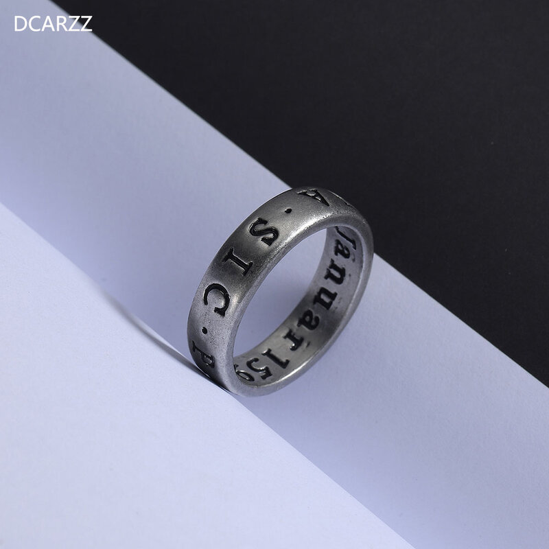 DCARZZ The Last of Us Rings anello delicato di natan Drake gioco di pasqua inchettato Punk Gothic Jewelry Party anello iniziale regalo donna