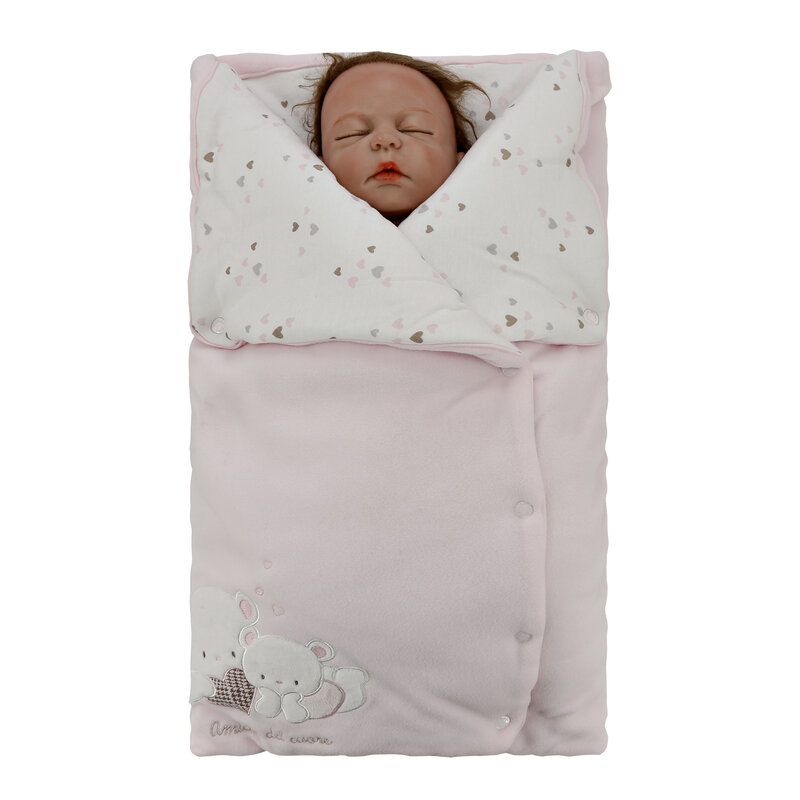 Sacos de dormir calientes para bebé recién nacido, edredón de punto con botón para invierno, envoltura de cochecito, manta para niño pequeño