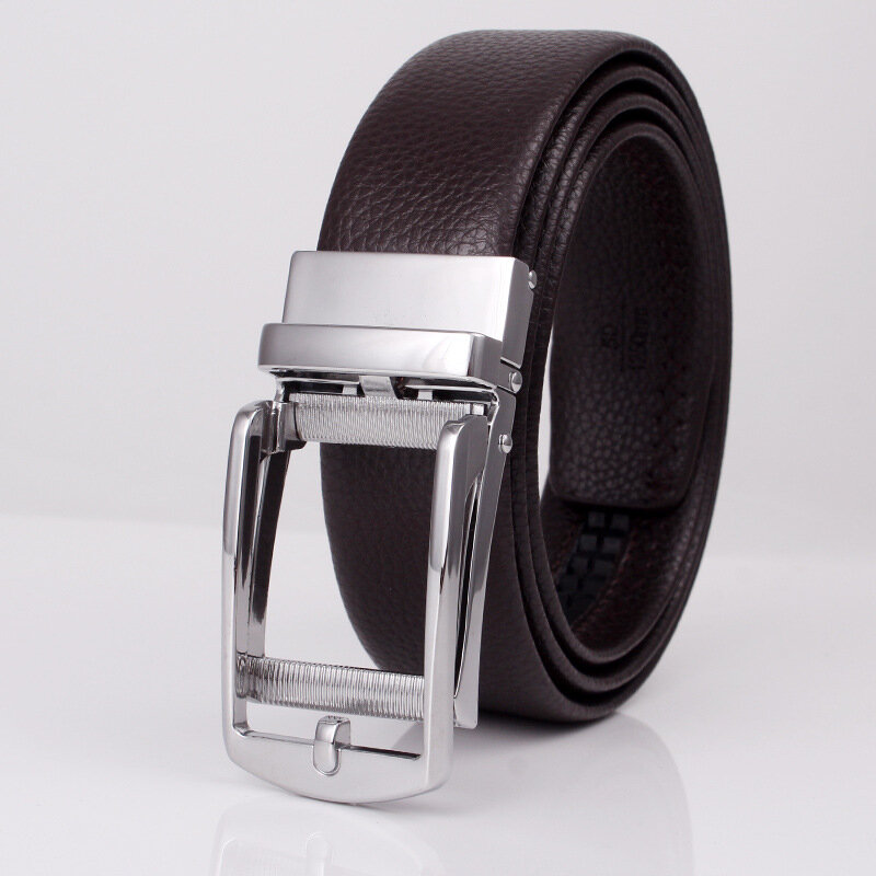 Tj-tianjun – boucle de ceinture automatique en cuir pour hommes, fausse aiguille, décontractée, à Clip, pour tenue de soirée ou pantalon, N333, nouveauté 2020