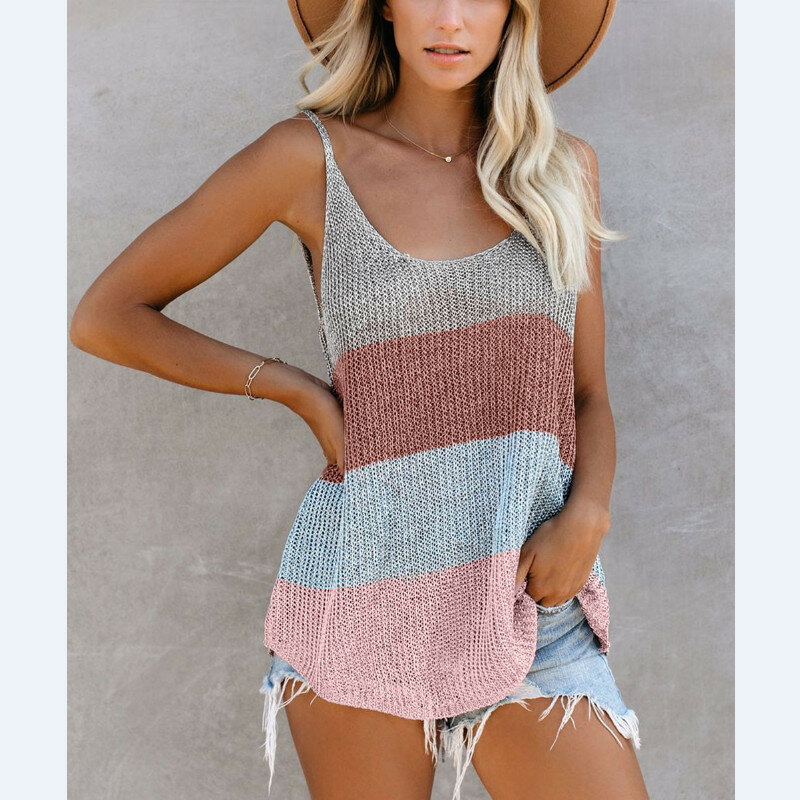 2020 Crochet Knitted Beach Wear Women Swimsuit Cover Up Swimwear Bathing Suits Summer Mini Dress Loose Striped Pareo Cover Ups
