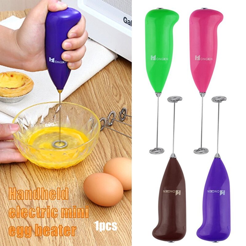 Coffee Milk Frother Wand Handheld Mini Electric Foam Maker for Coffee Milk Durable Drink Mixer With Stainless Steel Kitchen Tool