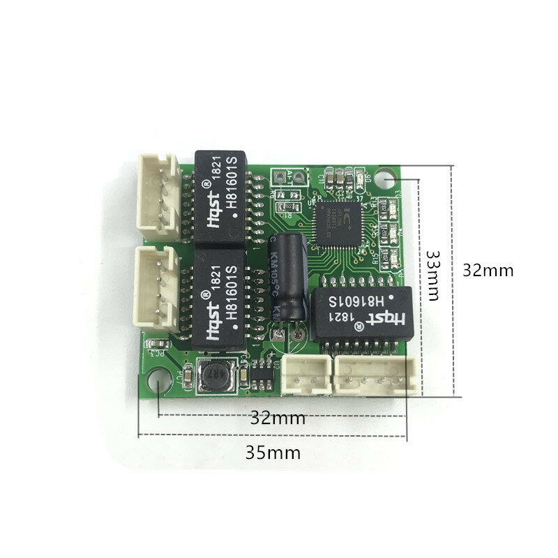 Mini PBCswitch Mô đun PBC OEM Module Kích thước mini 3/4/5 Cổng Mạng PCB Board Mini Ethernet mô đun 10/100Mbps