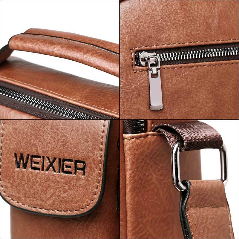Men Bags Shoulder Bags Crossbody Bag Multi-function Men Handbags Capacity PU Leather Bag For Man Messenger Bags Tote Bag
