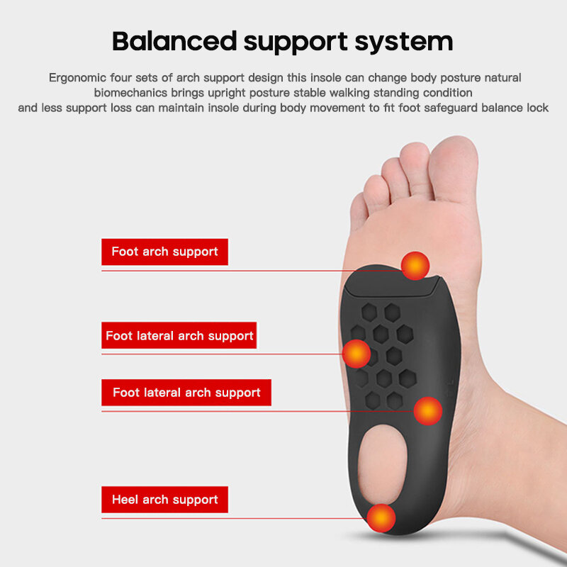 Unisex Flatfoot Orthotics Flatfootกายอุปกรณ์Cubitus Varusเท้าศัลยกรรมกระดูกเบาะO-ShapedขาPads Care Insoles TPRขนาดใหญ่